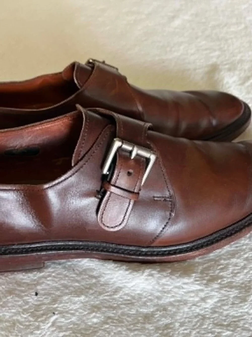 Allen Edmonds Norwich Leather Monk Strap Dress Shoes Men's size 10.5